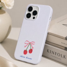 iPhone-fodral | Körsbärskoquettebåge Söt telefonöv