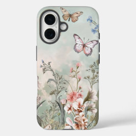 iPhone-fodral med blommor.