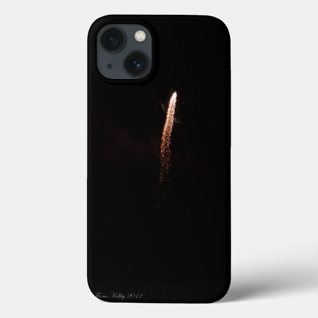 iPhone-fodral med guld fyrverkeri (Baksida)