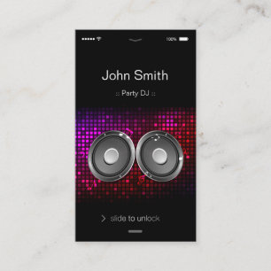 iPhone iOS Stil - Unik och Snyggt Party DJ Visitkort