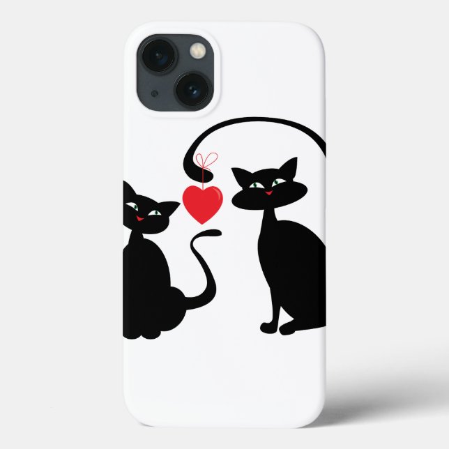 iPhone/iPad Case Cat Teckning (Baksida)