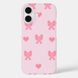 iPhone / iPad-fodral Söta Rosa Slingor och Hjärtan