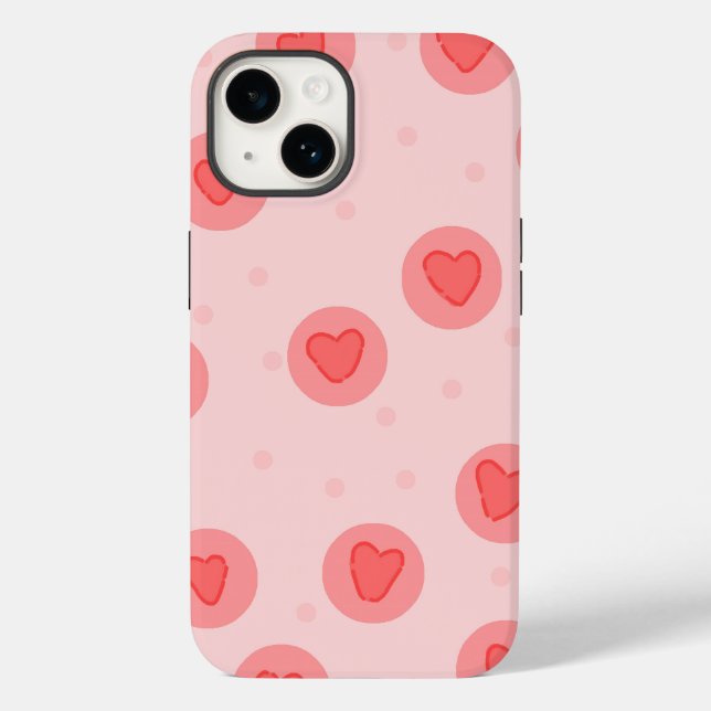 iPhone Pink case | cute love (Baksida)