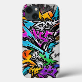 iPhone Tuff Casess Fullt Färg Abstrakt Graffiti