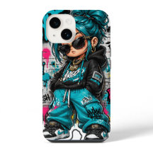 IPhones täcker Chibi Hip-Hop Tjej