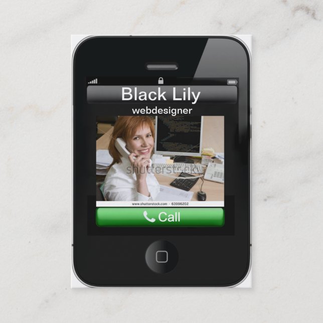 iPhonevisitkort Visitkort (Framsida)