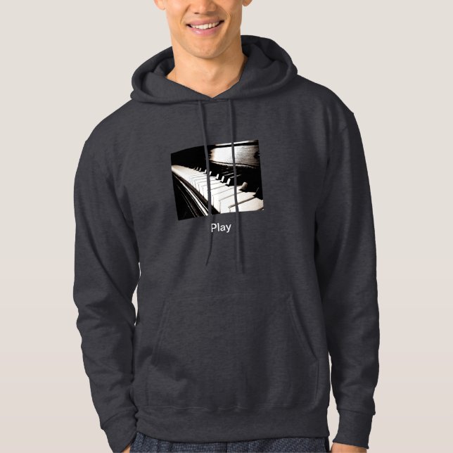 iPlay Piano Nycklar Hoodie (Framsida)