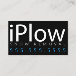 iPlow. Snö för snöborttagning som plogar Visitkort