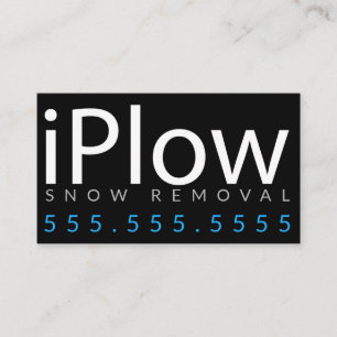 iPlow. Snö för snöborttagning som plogar Visitkort