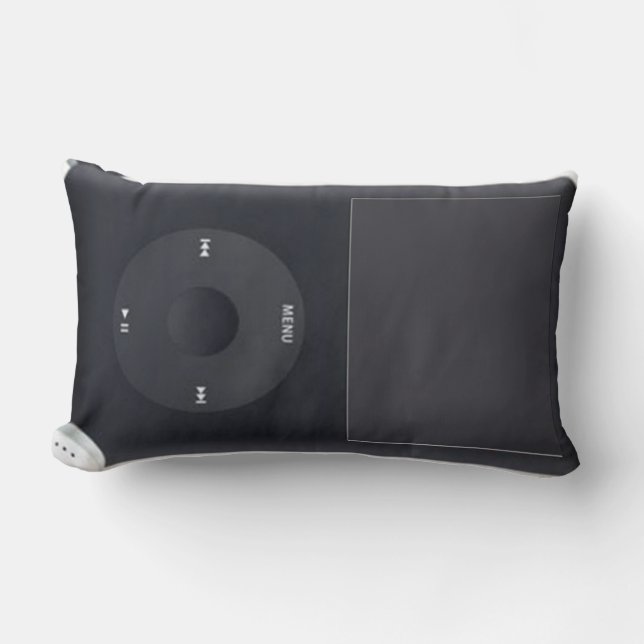 iPod Black and White Pillow Lumbarkudde (Framsida)
