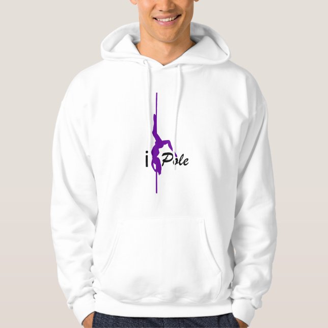 iPolelilor/svart Sweatshirt Med Luva (Framsida)