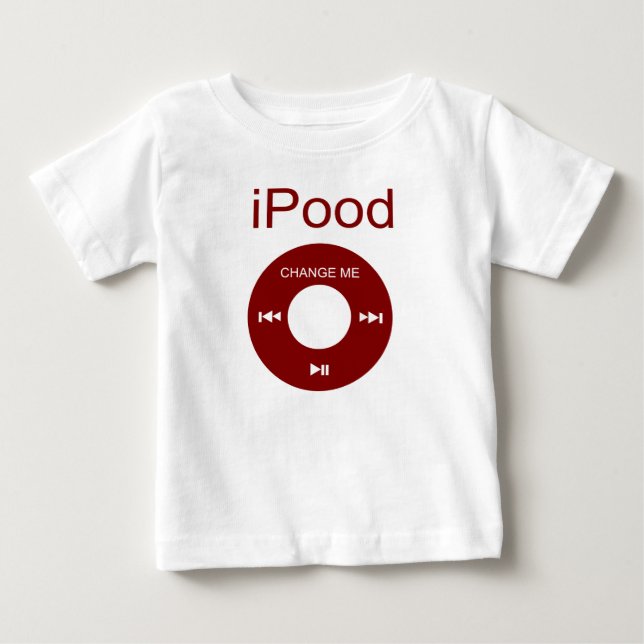 iPood Funny Baby Shirts T-shirt (Framsida)