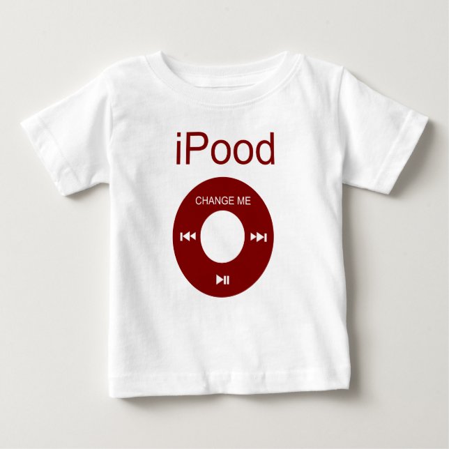 iPood Funny Baby Shirts Tee (Framsida)