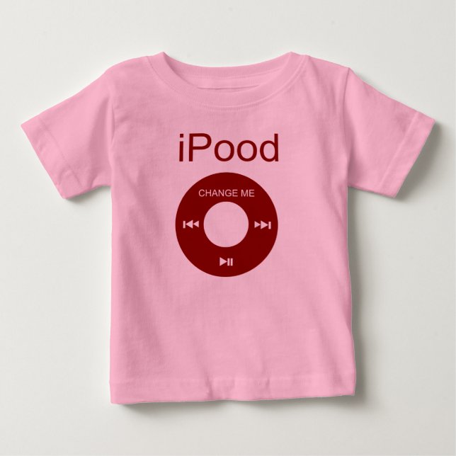 iPood Funny Baby Shirts Tee Shirt (Framsida)