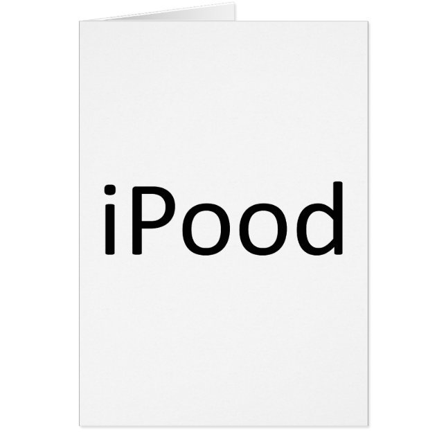iPood Hälsningskort (Framsidan)