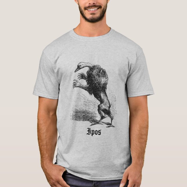 Ipos T-tröjagrå färg T-shirt (Framsida)