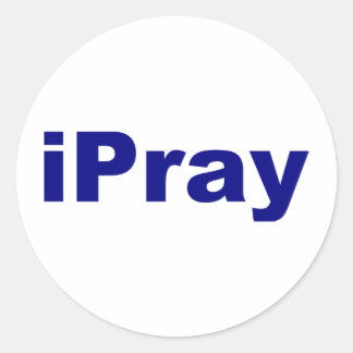 iPray Runt Klistermärke