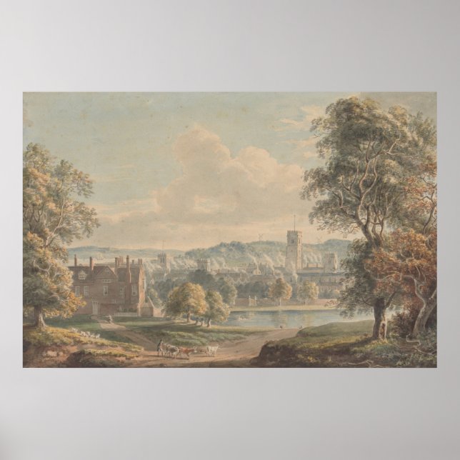 Ipswich från Grounds of ChristChurch Mansion Poster (Framsidan)