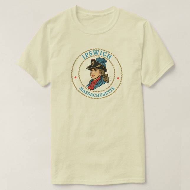 Ipswich Massachusetts Colonial T Shirt (Design framsida)