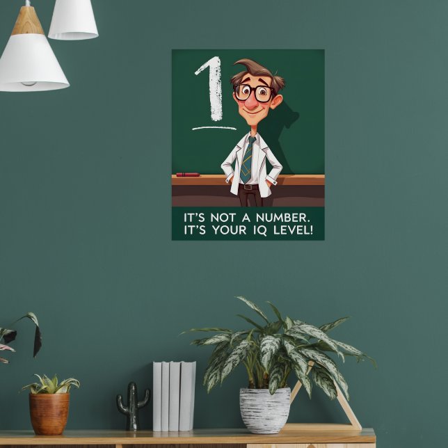 IQ-nivå Sarksatisk Poster (Vardagsrum 1)