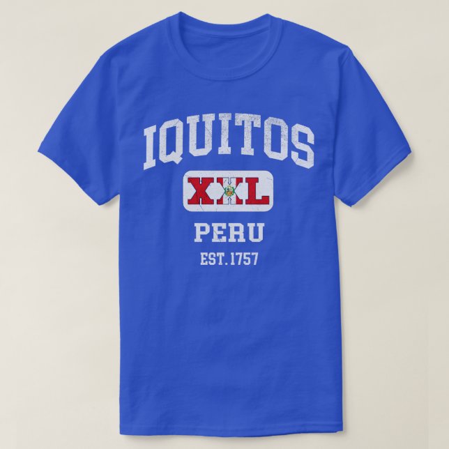 Iquitos Peru XXL Athletic design 1 T Shirt (Design framsida)