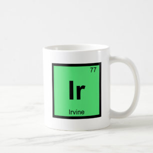 Ir - Irvine California Kemi Periodiska Systemet Kaffemugg