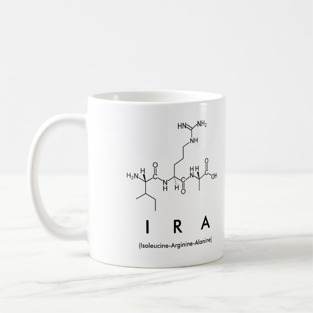 Ira peptide namn mugg (Vänster)