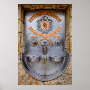 Irache Vin Fontän Poster