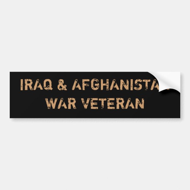 IRAK & AFGHANISTAN KRIGVETERAN BILDEKAL (Framsidan)