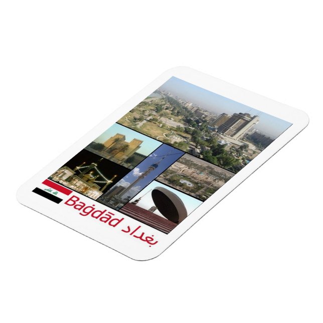 Irak - Bagdad Mosaic - Magnet (Vänstra Sidan)