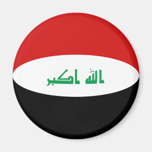 Irak Fisheye Flagga Magnet