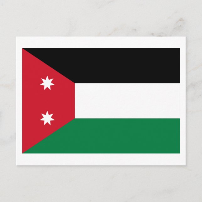 Irak Flagga (1924-1958) Vykort (Framsida)