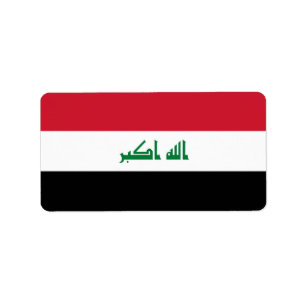 Irak-flagga Adressetikett