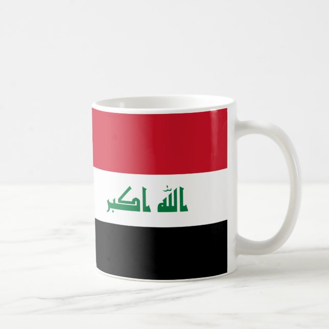 Irak Flagga Ceramic Mugg (Höger)
