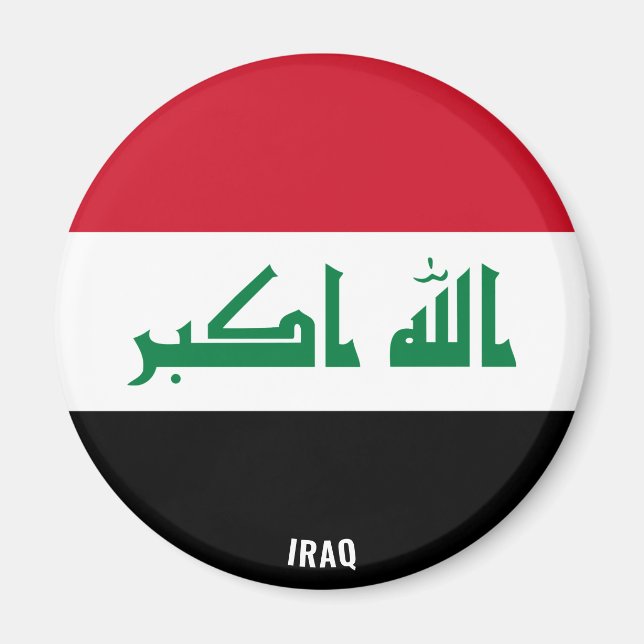 Irak Flagga Charming Patriotic Magnet (Framsidan)