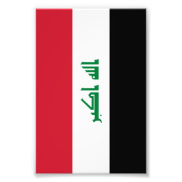 Irak-flagga Fototryck