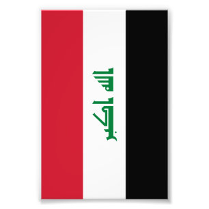 Irak-flagga Fototryck