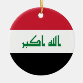 Irak-flagga Julgransprydnad Keramik