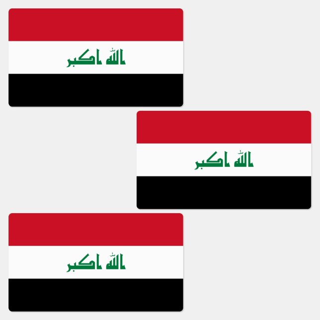 Irak-Flagga Klistermärke (Grupp)