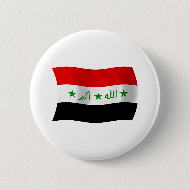 Irak Flagga Knapp (Framsida)