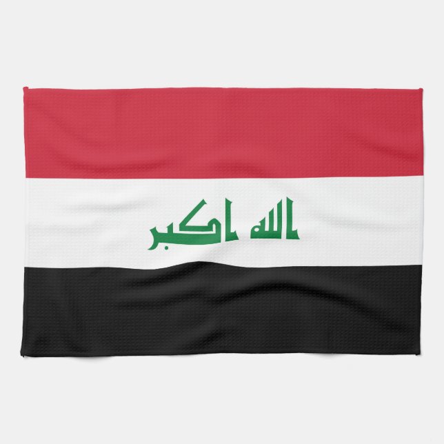 Irak-flagga Kökshandduk (Horisontell)