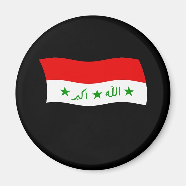 Irak Flagga Magnet (Framsidan)