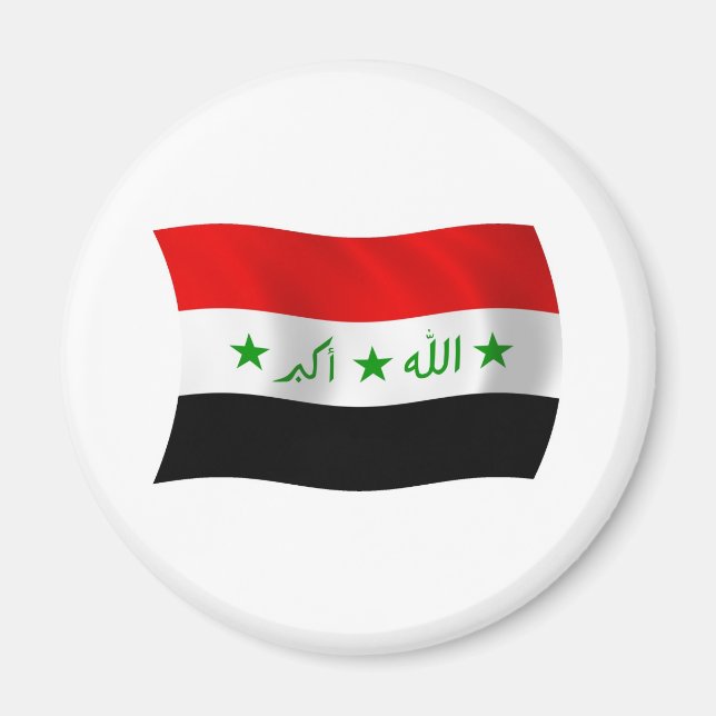 Irak Flagga Magnet (Framsidan)