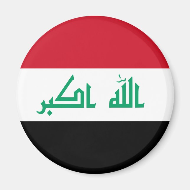 Irak Flagga Magnet (Framsidan)
