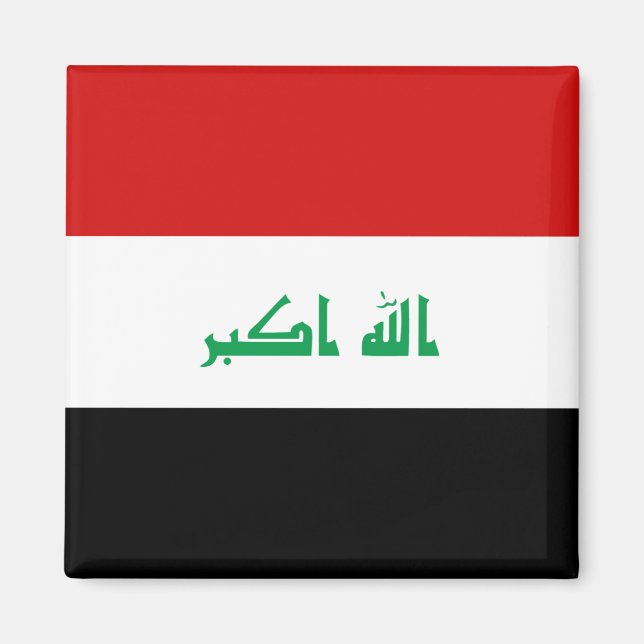 Irak Flagga Magnet (Framsidan)