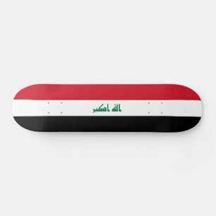 Irak-Flagga Mini Skateboard Bräda 18,5 Cm