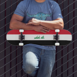 Irak-flagga Mini Skateboard Bräda 18,5 Cm