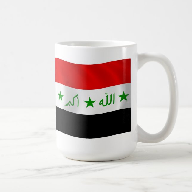 Irak Flagga Mugg (Höger)