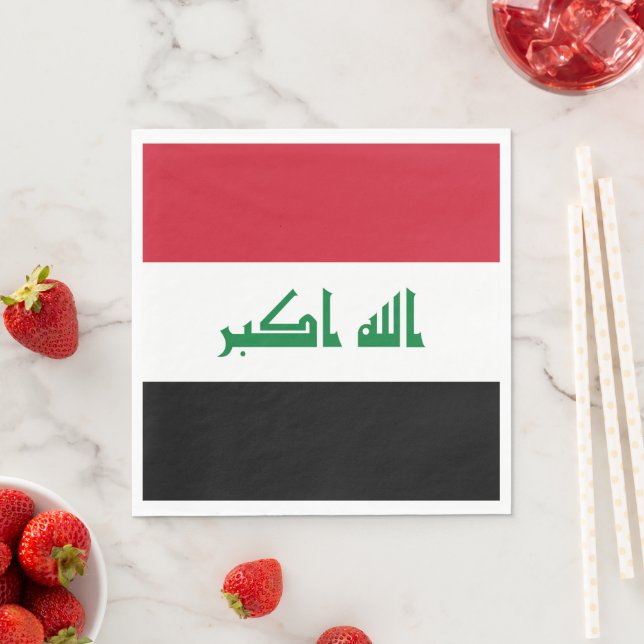 Irak-flagga Pappersservett (Insitu)