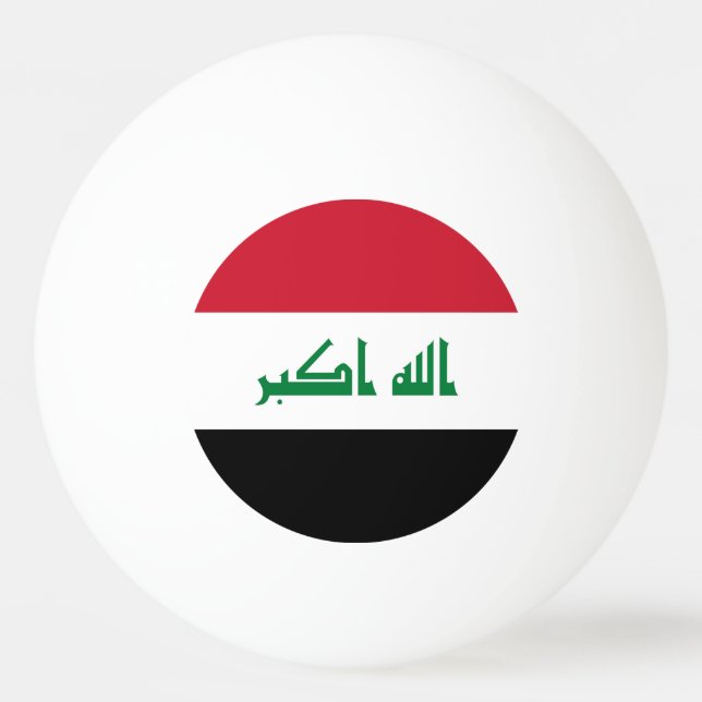 Irak-flagga Pingisboll (Framsidan)